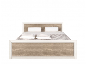КОЕН кровать LOZ160х200 с подъемным механизмом (Ясень снежный, Сосна натуральная)